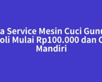 Jasa Service Mesin Cuci Gunung Sitoli Mulai Rp100.000 dan Cek Mandiri