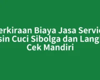 Perkiraan Biaya Jasa Service Mesin Cuci Sibolga dan Langkah Cek Mandiri
