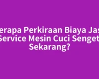 Berapa Perkiraan Biaya Jasa Service Mesin Cuci Sengeti Sekarang?